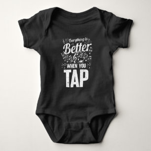 Tap Dancer Musical Notes Step Dance Teacher Baby Bodysuit