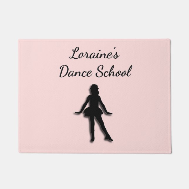 Tap Dancer Pink Custom Doormat (Front)