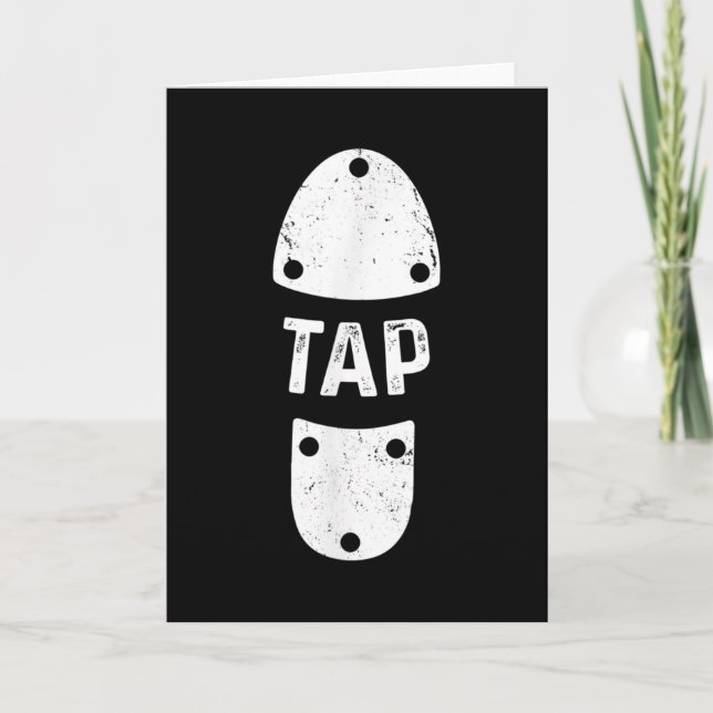 Tap Dancer Shoe Tap Dance Card (Front)