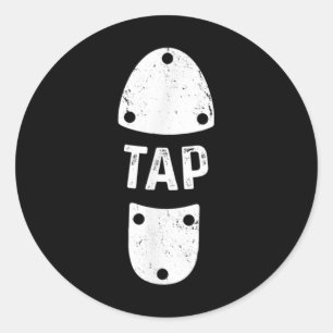 Tap Dancer Shoe Tap Dance Classic Round Sticker