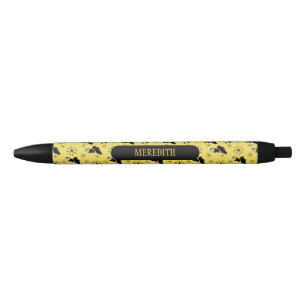 Tap Dancers Gold and Black Tap Shoes Patterned Black Ink Pen