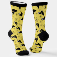 Tap Dancers Gold and Black Tap Shoes Patterned