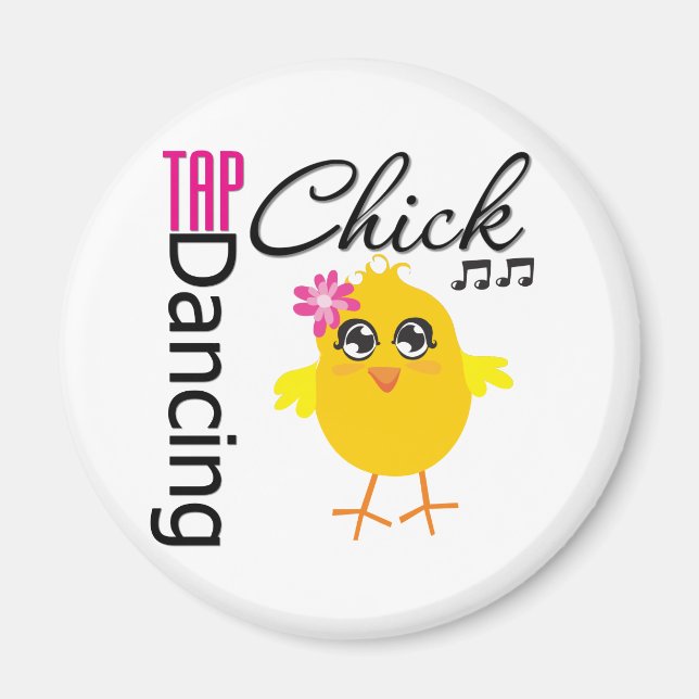 Tap Dancing Chick Magnet (Front)