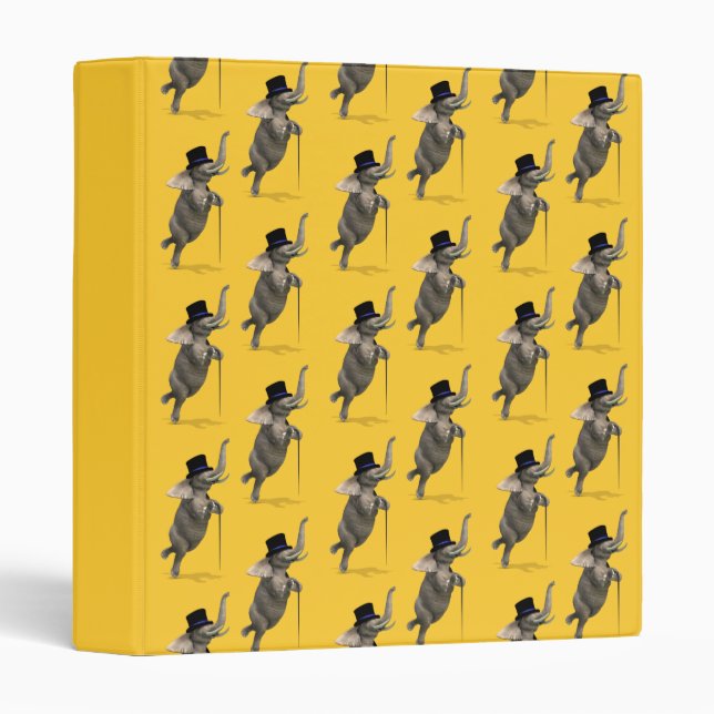 Tap Dancing Elephant Binder (Front/Spine)