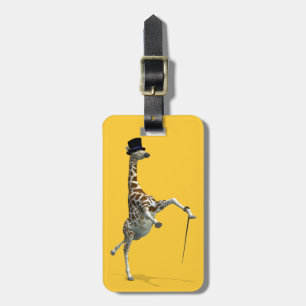 Tap Dancing Giraffe Luggage Tag