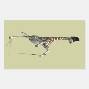 Tap Dancing Giraffe Sticker