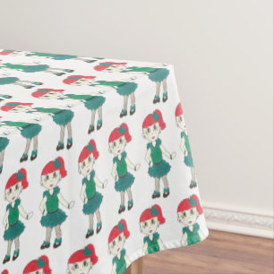 Tap Dancing Girl Dance Recital Tapdance Teacher Tablecloth