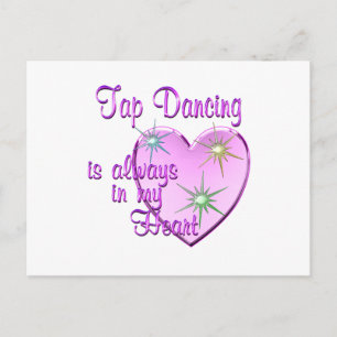 Tap Dancing Heart Postcard