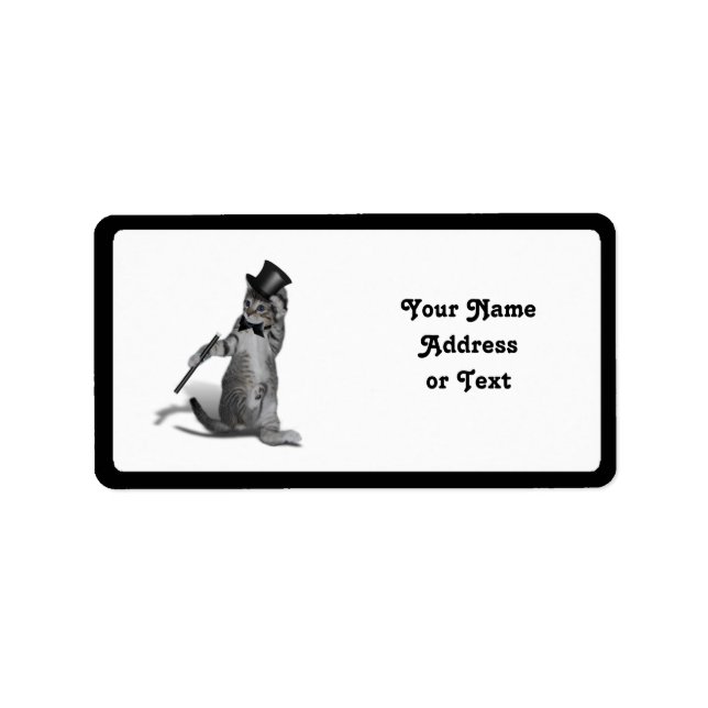 Tap Dancing Kitten Label (Front)