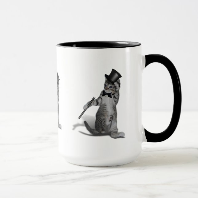 Tap Dancing Kitten Mug (Right)