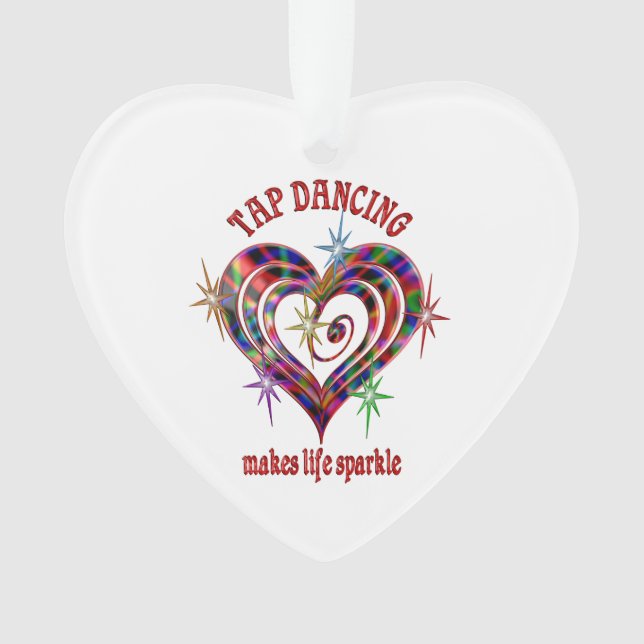 Tap Dancing Sparkles Ornament (Front)
