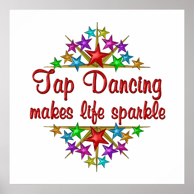 Tap Dancing Sparkles Poster (Front)