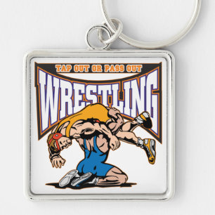 Tap Out Wrestlers Keychain