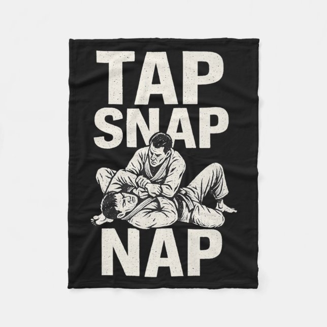Tap Snap Nap Premium Fleece Blanket (Front)