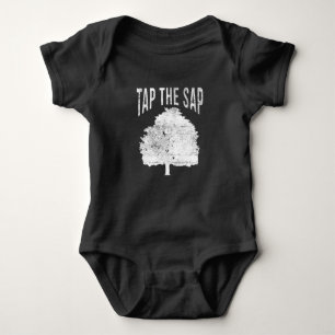 Tap The Sap for Maple Syrup Tree Maple Sugaring Baby Bodysuit