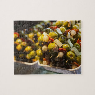 Tapas made with stuffed olives jigsaw puzzle