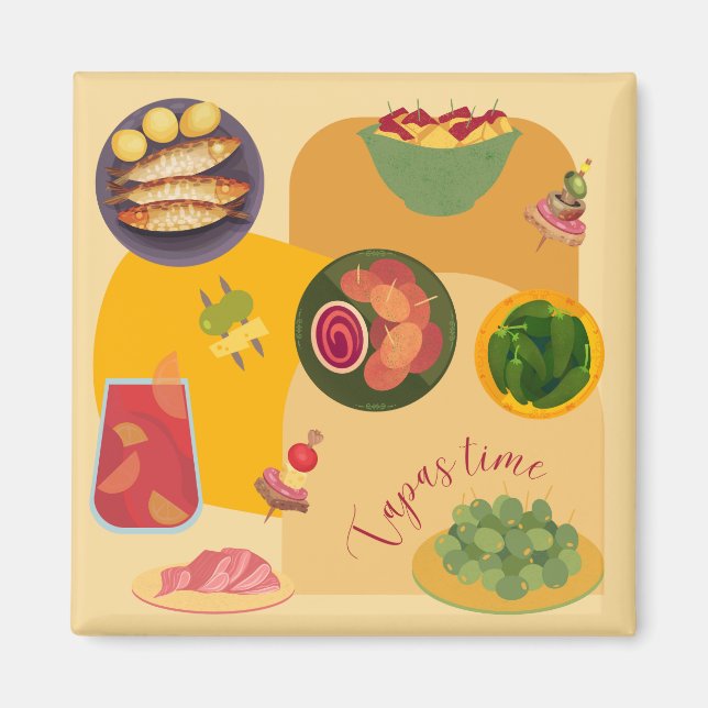Tapas Time Magnet (Front)