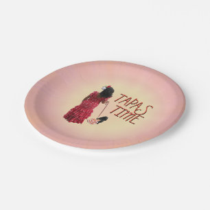 Tapas Time Paper Plate