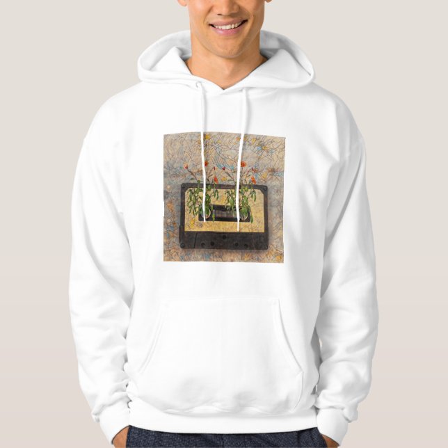tape,flowers,                                      hoodie (Front)