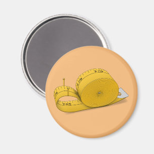 Tape Measure Snail Magnet