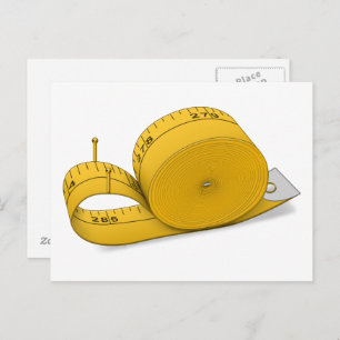 Tape Measure Snail Postcard
