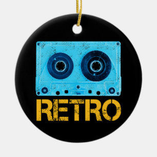 Tape Retro Look For Vintage Cassette 80s Party Ceramic Ornament