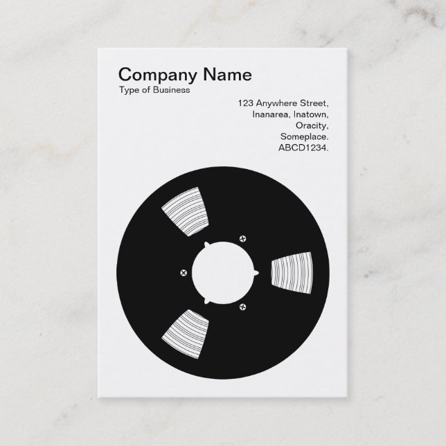 Tape Spool Business Card (Front)