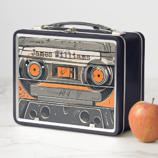 TapeDeck Metal Lunch Box