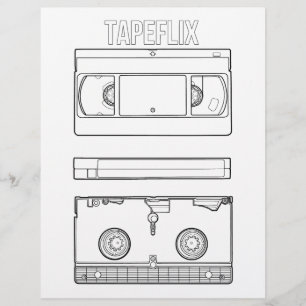 Tapeflix - Colouring page.