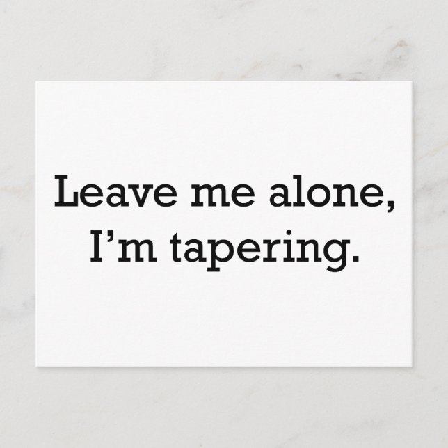 Tapering Postcard (Front)