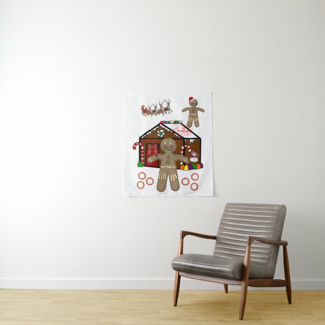 Tapestries Christmas Gingerbread Man (In Situ)