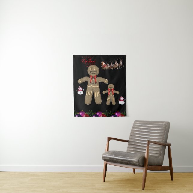 Tapestries Christmas Gingerbread Man (In Situ)