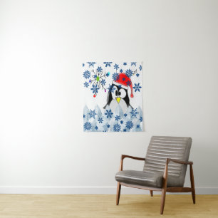 Tapestries Christmas Penguin
