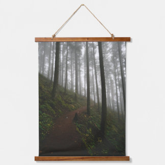 Tapestries with Narrow pathway through coniferous