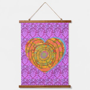 Tapestry - Aztec Heart Design
