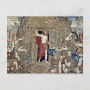 Tapestry depicting the Resurrection of Christ in Postcard