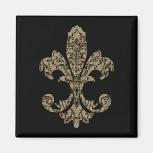 Tapestry Fleur de lis 4 Magnet