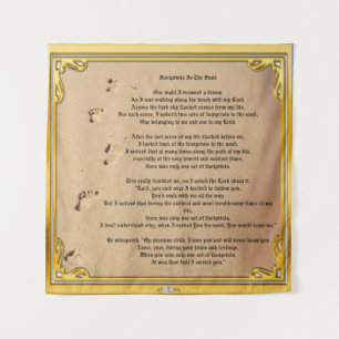 Tapestry Footprints In The Sand Sober Champions