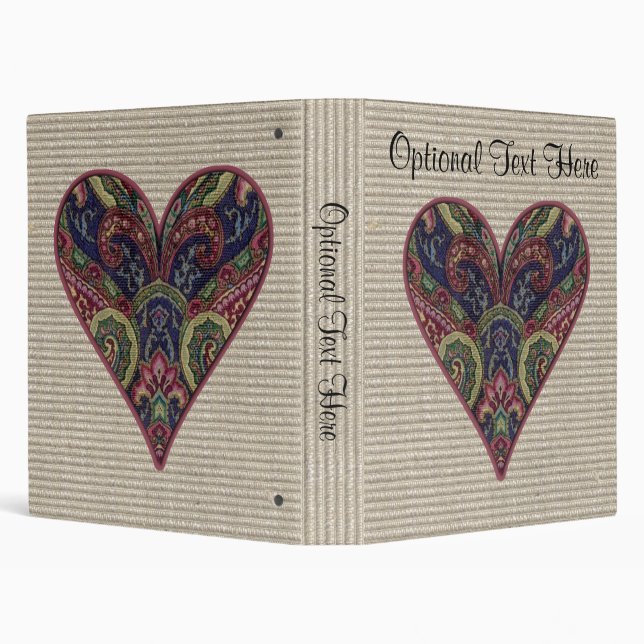 Tapestry Heart Collage Binder (Background)
