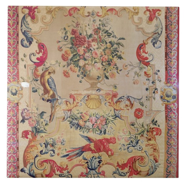 Tapestry in early Rococo style with strapwork and Tile (Front)