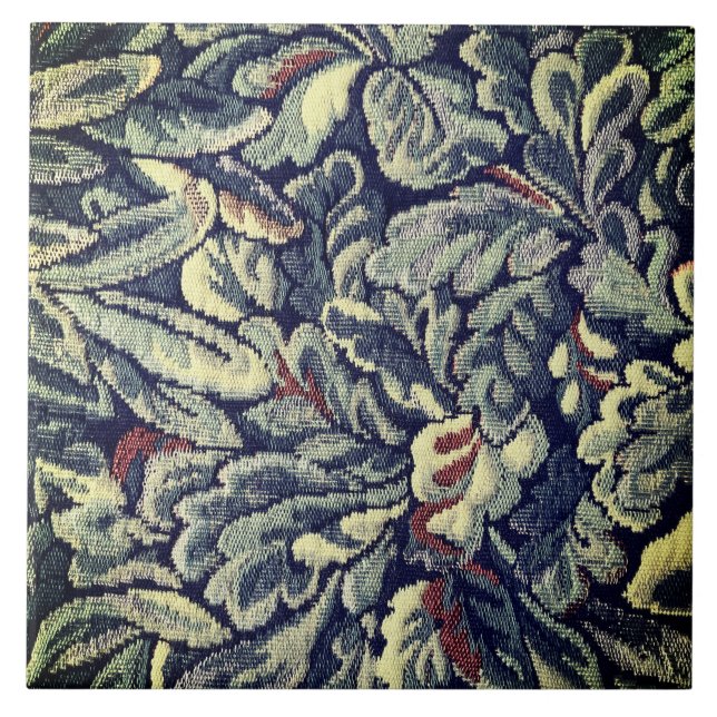 Tapestry Leaves Ceramic Tile (Front)