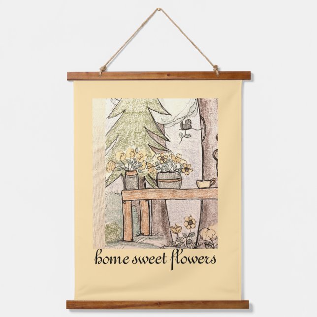 Tapestry of cozy home vibes. (Front)