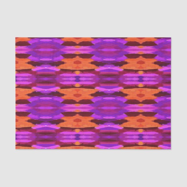 Tapestry of Purple and Orange tissue paper (Front)