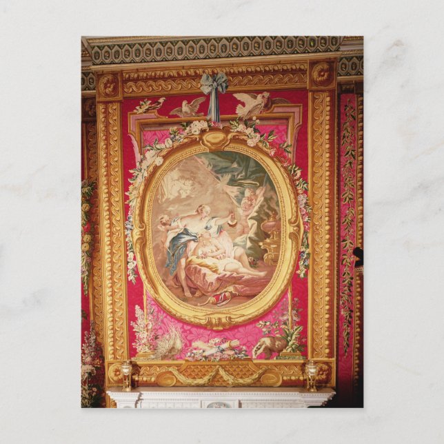 Tapestry panel depicting Cupid and Psyche Postcard (Front)