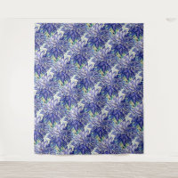 Tapestry Rare Blue Dahlia