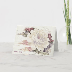 tapestry rose abstract notecard