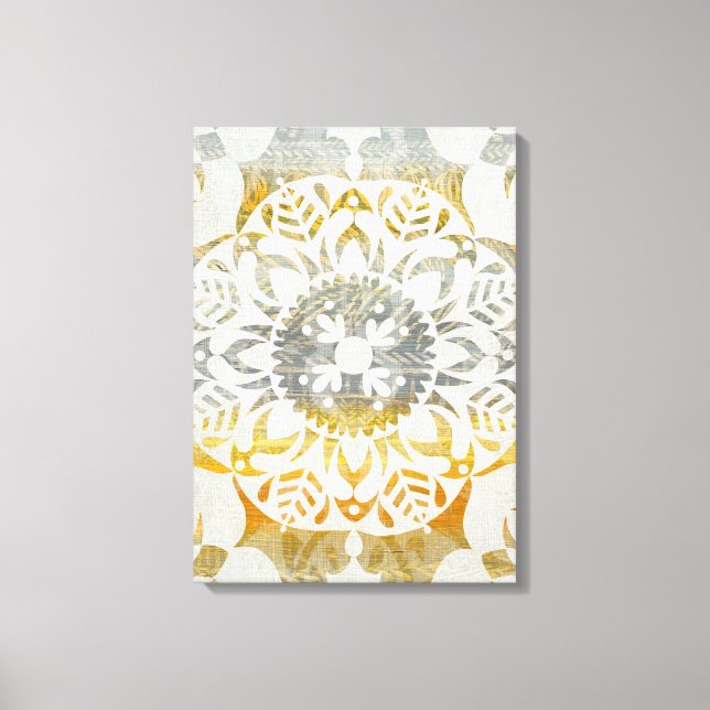 Tapestry Rosette II Canvas Print (Front)