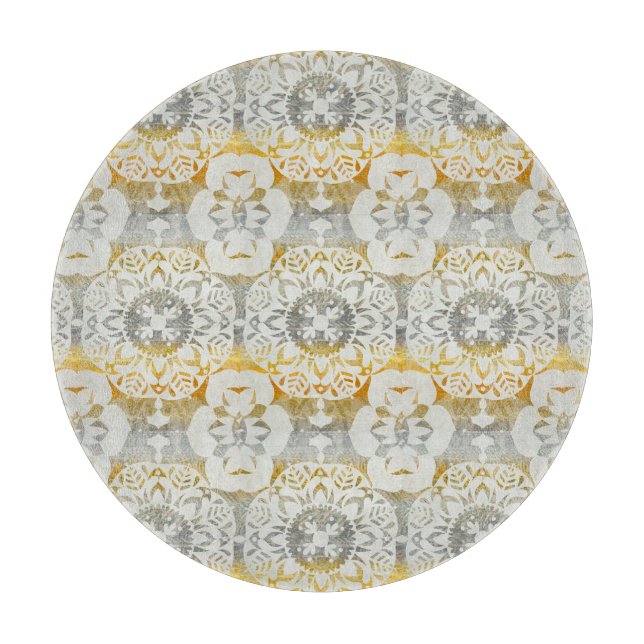 Tapestry Rosette II Cutting Board (Front)
