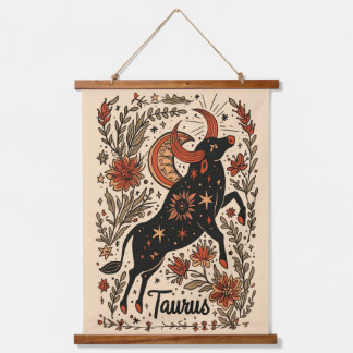 Tapestry Taurus Celestial Zodiac Art