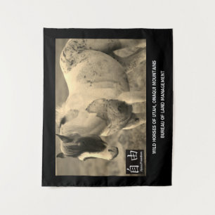 Tapestry WILD HORSES OF UTAH, ONAQUI MOUNTAINS BLM